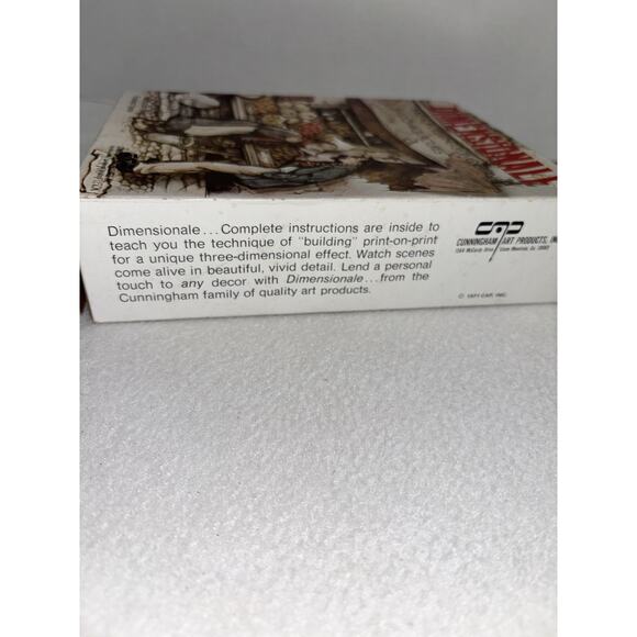 Vtg DIMENSIONALE 3D Shadow Box The Card Game Kit Anton Pleck 1971 Unused NOS - Picture 3 of 9